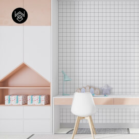 טפט משבצות שחור לבן