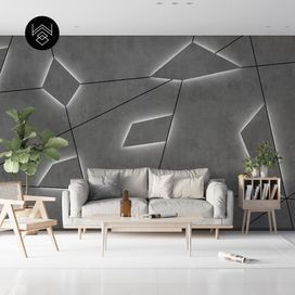 טפט משושים תלת מימד כהה