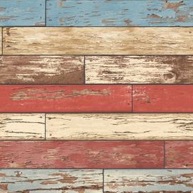 טפט קורות עץ צבעוני