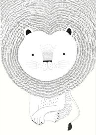 טפט סיפורי ילדים Leo wallpaper, Creme