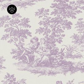 טפט ויקטוריה פאטרן סגול