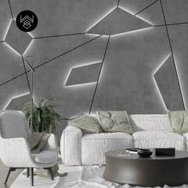 טפט משושים תלת מימד כהה