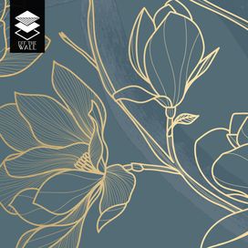 טפט מטאליק מגנוליה בלו