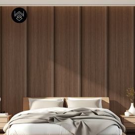 טפט דמוי פורניר אפקט חום מעושן