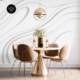 טפט בוהו פיינט ביג לבן