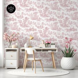 טפט ויקטוריה פאטרן ורוד