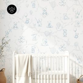 טפט מילאן דובונים כחול 3