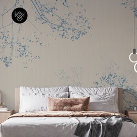 טפט קוטון ליבס 4 כחול