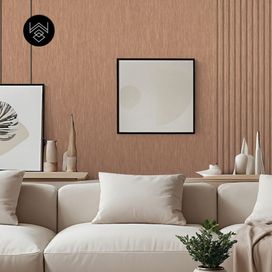 טפט דמוי פורניר מטאלי רוז גולד