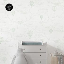 טפט מילאן פורח ירוק