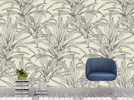 טפט Floral Outline