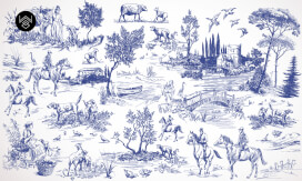 טפט ויקטוריה וייב כחול