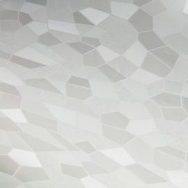 טפט מדבקה פרימיום לבן אפור צורות גיאומטריות