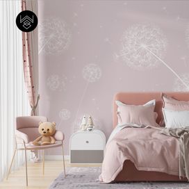 טפט סביונים 4 ורוד בייבי