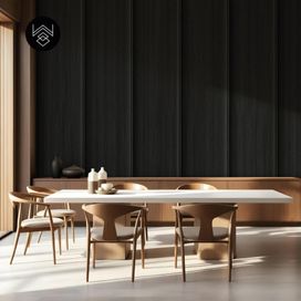 טפט דמוי פורניר אפקט פחם