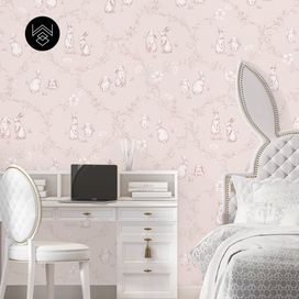 טפט ראביט אוריינט ורוד