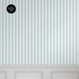 טפט פסים פשתן כחול