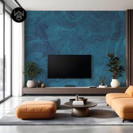 טפט מארבל נורד כחול