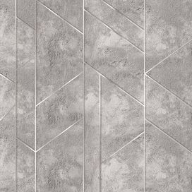 טפט דמוי בטון וצורות גאומטריות דמוי פס כסף