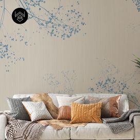 טפט קוטון ליבס 4 כחול