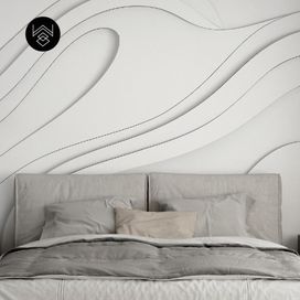 טפט בוהו פיינט ביג לבן