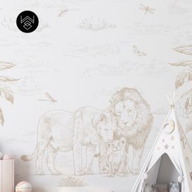 טפט מילאן אריות בז