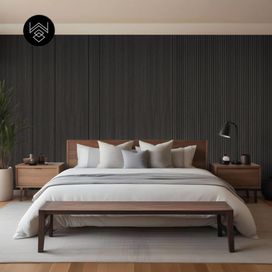 טפט דמוי פורניר עץ פחם