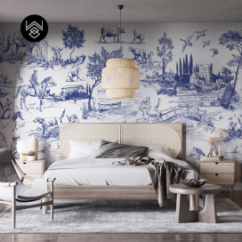 טפט ויקטוריה וייב כחול