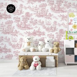 טפט ויקטוריה פאטרן ורוד