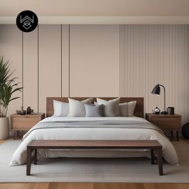 טפט דמוי פורניר פשתן