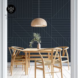 טפט מינימל ליין 6 נייבי