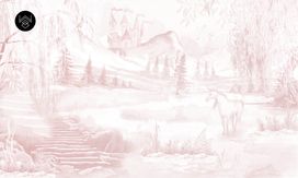 טפט יוניקורן מגיק ורוד