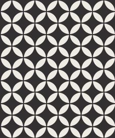 טפט מדבקה עיגולים שחור לבן