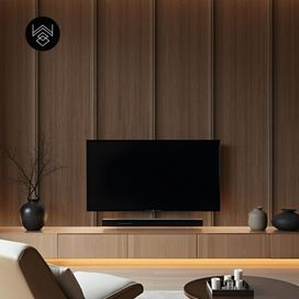 טפט דמוי פורניר אפקט חום מעושן