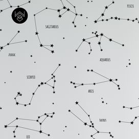 טפט גלקסי ליין 3 שחור לבן