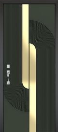 טפט לדלת 110-1 ירוק כהה