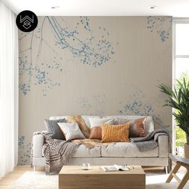 טפט קוטון ליבס 4 כחול