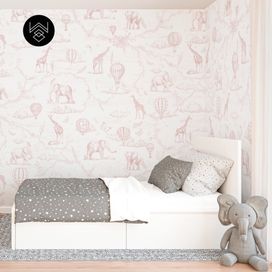 טפט מילאן פאטרן ורוד