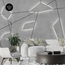 טפט משושים תלת מימד בהיר