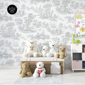 טפט ויקטוריה פאטרן אפור