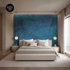 טפט מארבל נורד כחול