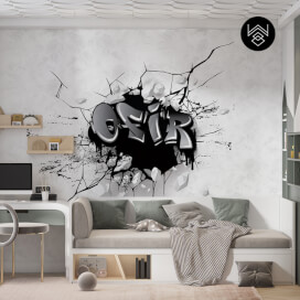 טפט בום ניים אפור