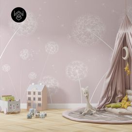 טפט סביונים 4 ורוד בייבי