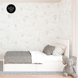 טפט מילאן פורח ירוק