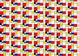 טפט Piet Mondrian Pattern 2