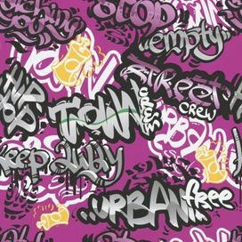 טפט גרפיטי סגול