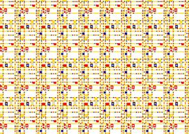 טפט Piet Mondrian Pattern 10