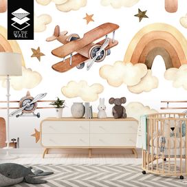 טפט פסטל אביאיישן קידס