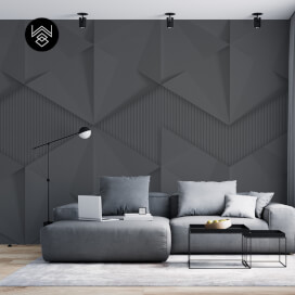 טפט תלת מימד פול 3 אפור