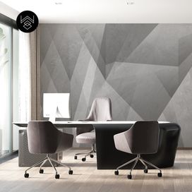 טפט גאומטרי פייד 2 אפור